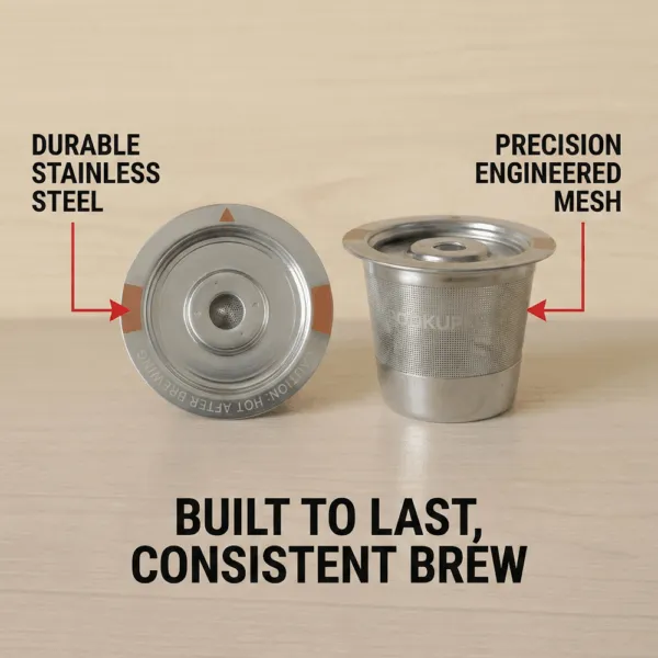 stainless steel coffee pod features built to last podkupper