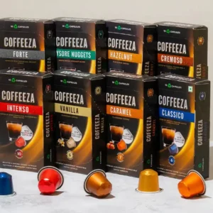 Coffeeza Value Pack Of 80 Coffee Capsules – Aluminium Coffee Pods | Box Of 8